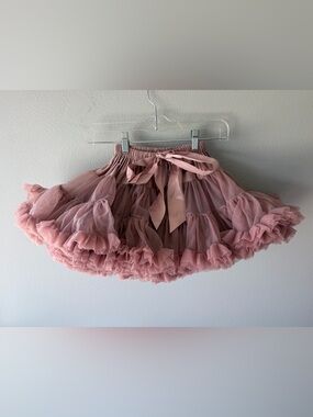 Dolly by Le Petit Tom pink voluminous tulle pettiskirt Girls sz Small 4-6y